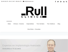 Tablet Screenshot of clinicarull.com